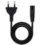 Nanocable Cable de Alimentación Forma 8 CEE7/16/M a C7/H, 3m, Negro